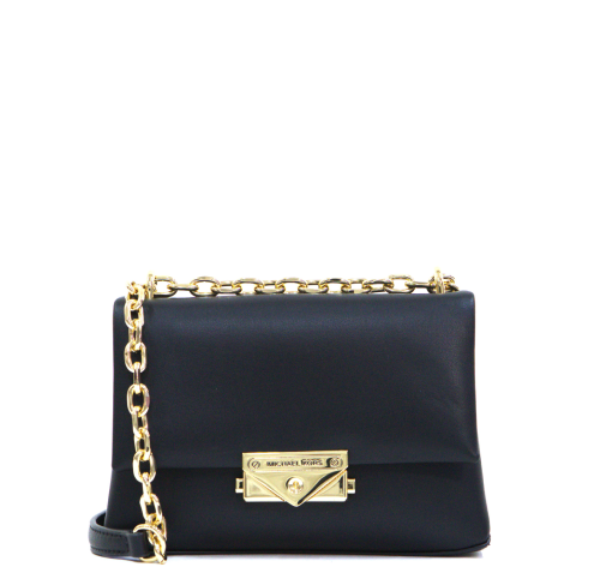 Michael Kors Cece Small Convertible Flap Crossbody Bag- Black