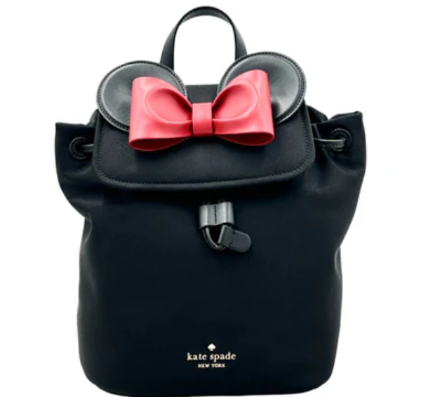 Kate Spade Disney Minnie 3D Flap Nylon Backpack - Black