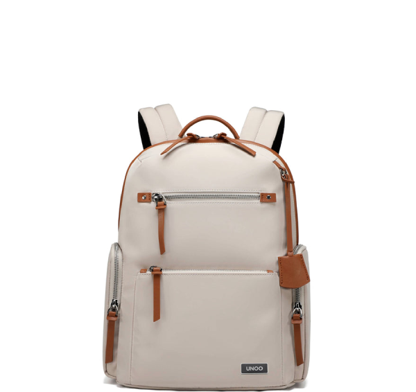 UNOO Elara Backpack -Chalk/Brown