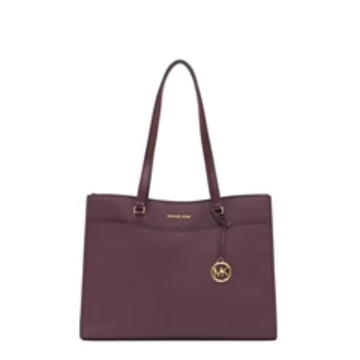 Michael Kors Jet Set Travel Large Leather Multifunction Pocket Tote Bag - Oxblood