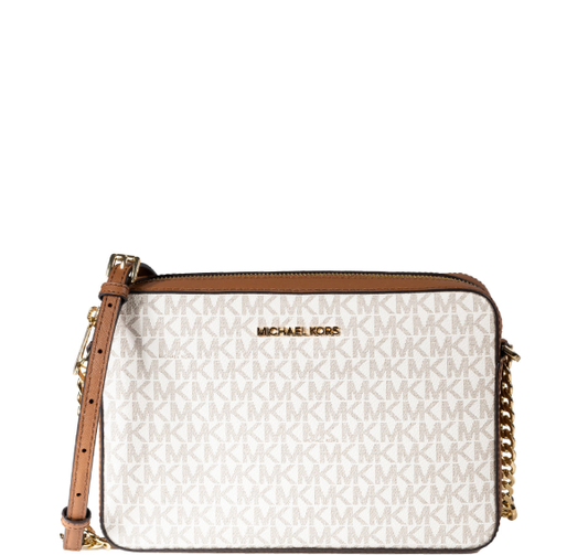 Michael Kors Jet Set East West Large Crossbody Bag - Vanilla
