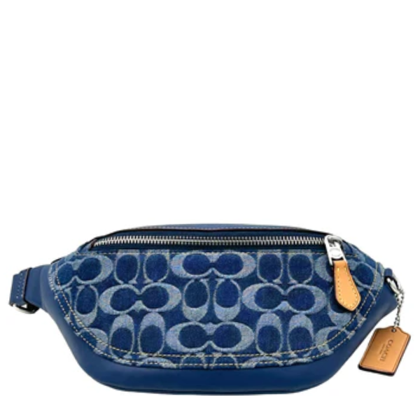 Coach  Warren Mini Belt Bag In Signature Denim - Denim