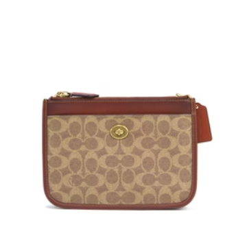 Coach Slim Turnlock Crossbody - Tan Rust