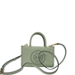 Tory Burch Mini Ella Leather Tote Bag – Green – Double T Logo Handbag New W/O Tags