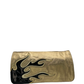 Prada Nappa Leather Flame Clutch Bag Gold Handbag Women’s Designer