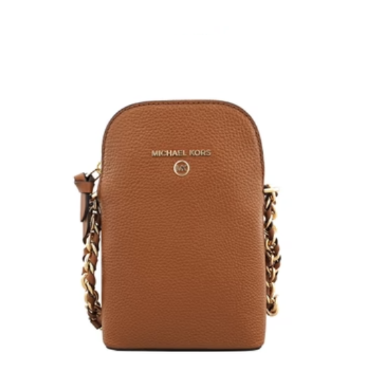 Michael Kors Jet Set Charm Small North/South Chain Phone Crossbody - Luggage