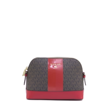 Michael Kors Jet Set Charm Large Dome Crossbody - Crimson