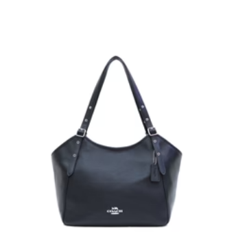 Coach Meadow Pebbled Leather Shoulder Bag - Black