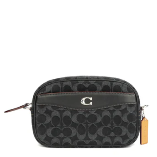 Coach Crossbody Bag In Signature Denim - Denim Black