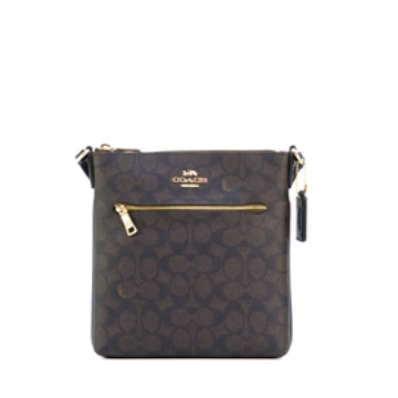 Coach Mini Rowan File - Walnut/Black