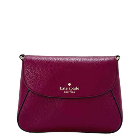 Kate Spade Monica Pebbled Crossbody Bag - Blackberry