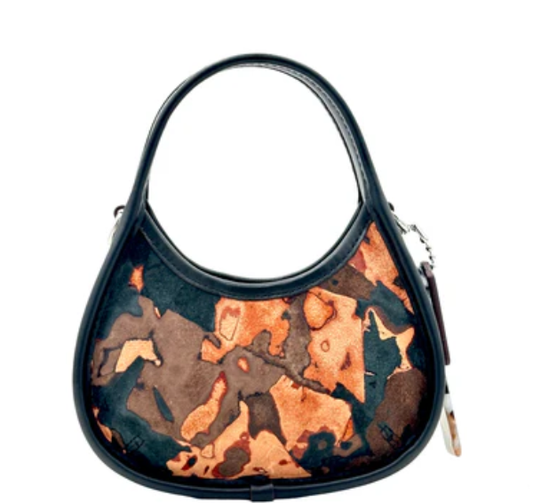 Coach Mini Ergo Bag In Upcrushed Upcrafted Leather - Terracotta/Maple Multi