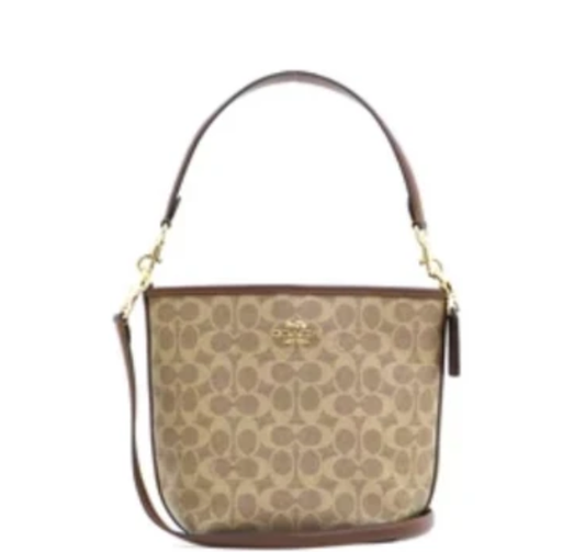 Coach City Bucket Bag In Signature Canvas - Tan / Brown