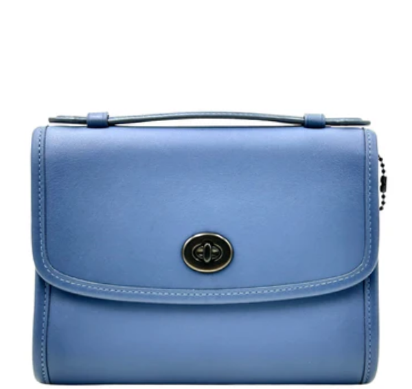 Coach Kip Turnlock Crossbody Glovetanned - Washed Chambray