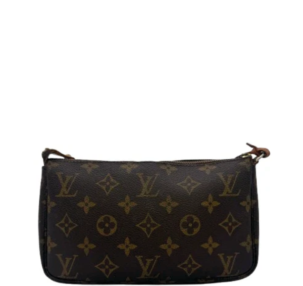 Louis Vuitton Pochette Accessoires Monogram Canvas Clutch Shoulder Bag