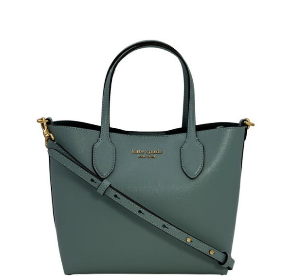 Kate Spade New York Bleecker Saffiano Leather Medium Women's Crossbody Tote - Green