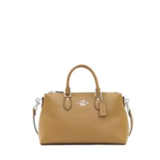 Coach Georgia Satchel Bag Pebble Leather - Light Saddle
