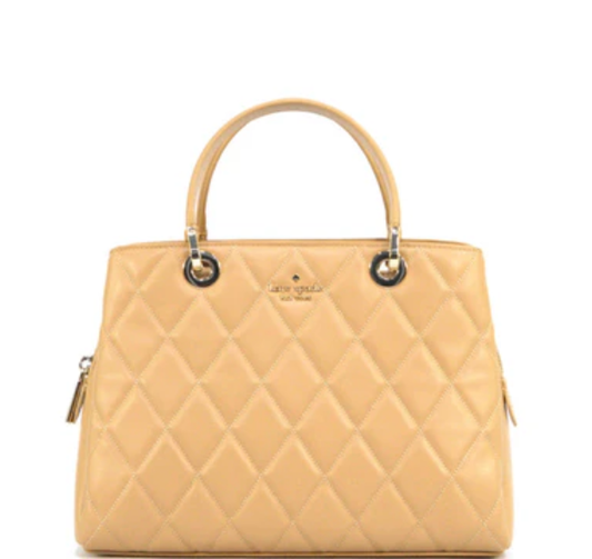 Kate Spade Carey Quilted Sullivan Satchel - Tiramisu