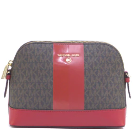 Michael Kors Jet Set Charm Large Dome Crossbody - Crimson