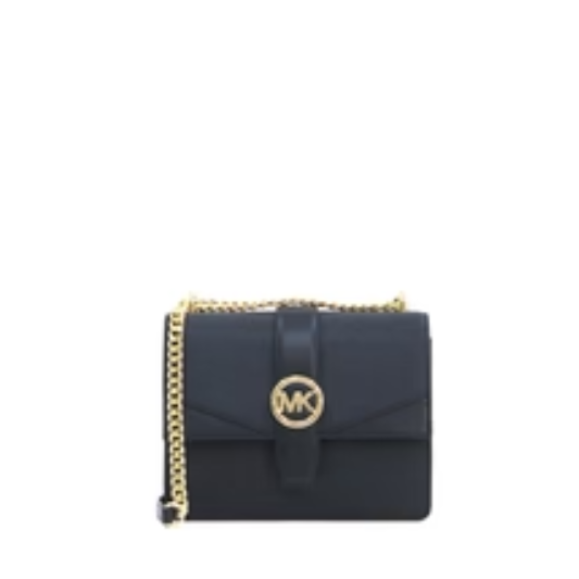 Michael Kors Greenwich Small Flap Crossbody - Black