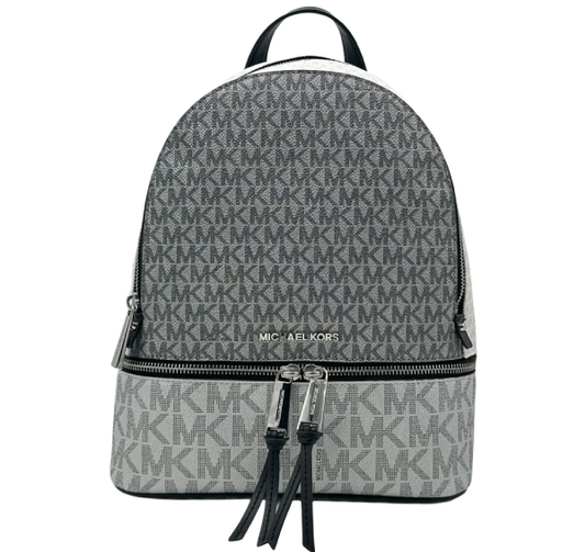 Michael Kors Rhea Zip Medium Backpack - Silver Multi