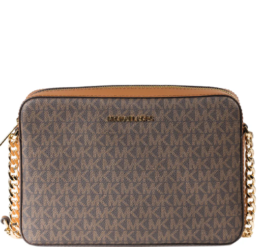 Michael Kors Jet Set East West Large Crossbody Bag - Brown