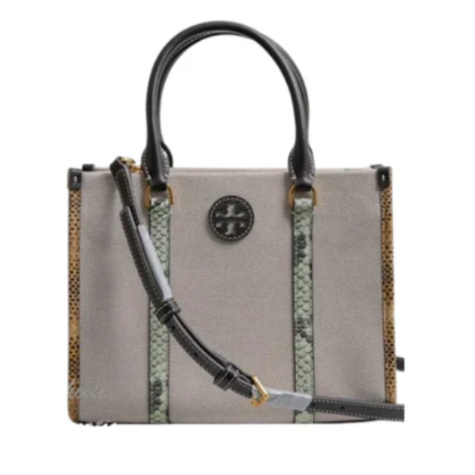 Tory Burch Blake Canvas Embossed Small Tote Crossbody - Multi