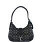 Coach Swinger 20 Crystal Signature Jacquard Shoulder Handbag – Black