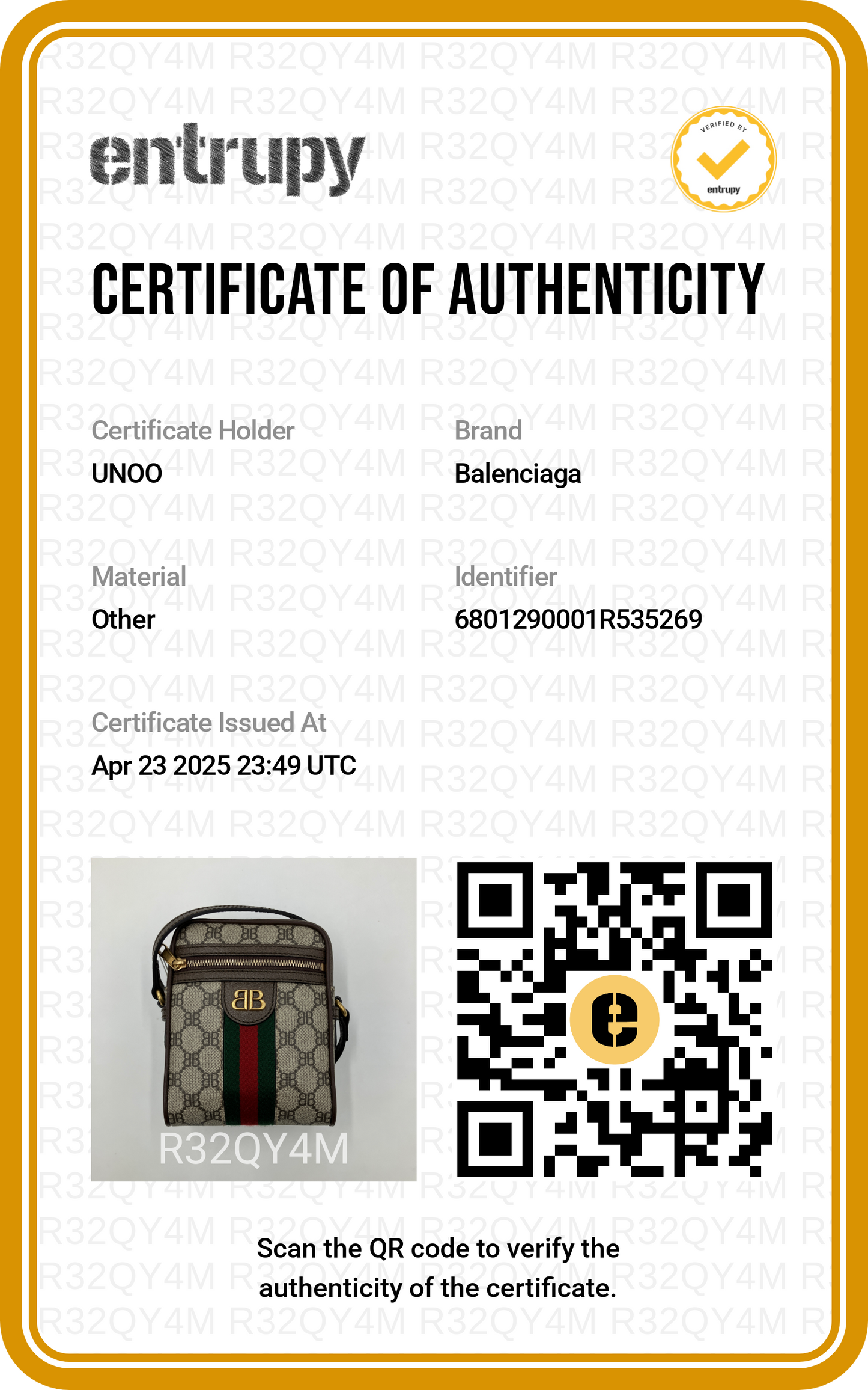 Gucci x Balenciaga Hacker Project Mini Shoulder Crossbody Camera Bag - PRE OWNED