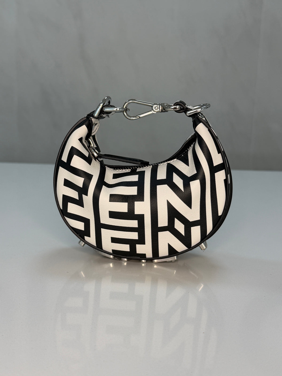 Fendi x Marc Jacobs Nano Fendigraphy Bag – White/Black (Pre-Owned)