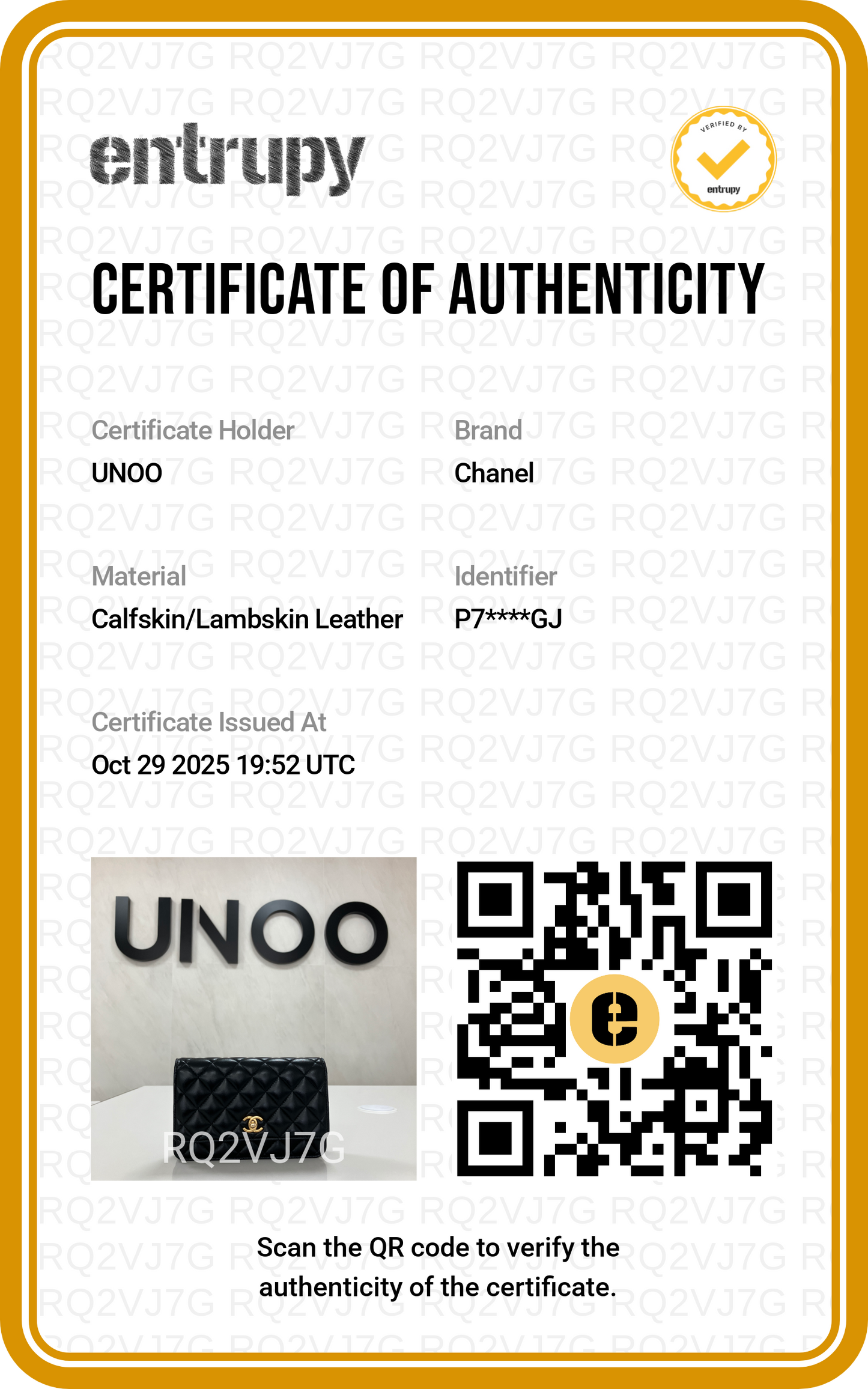 Chanel Wallet on Chain in Black Leather - PRE OWNED