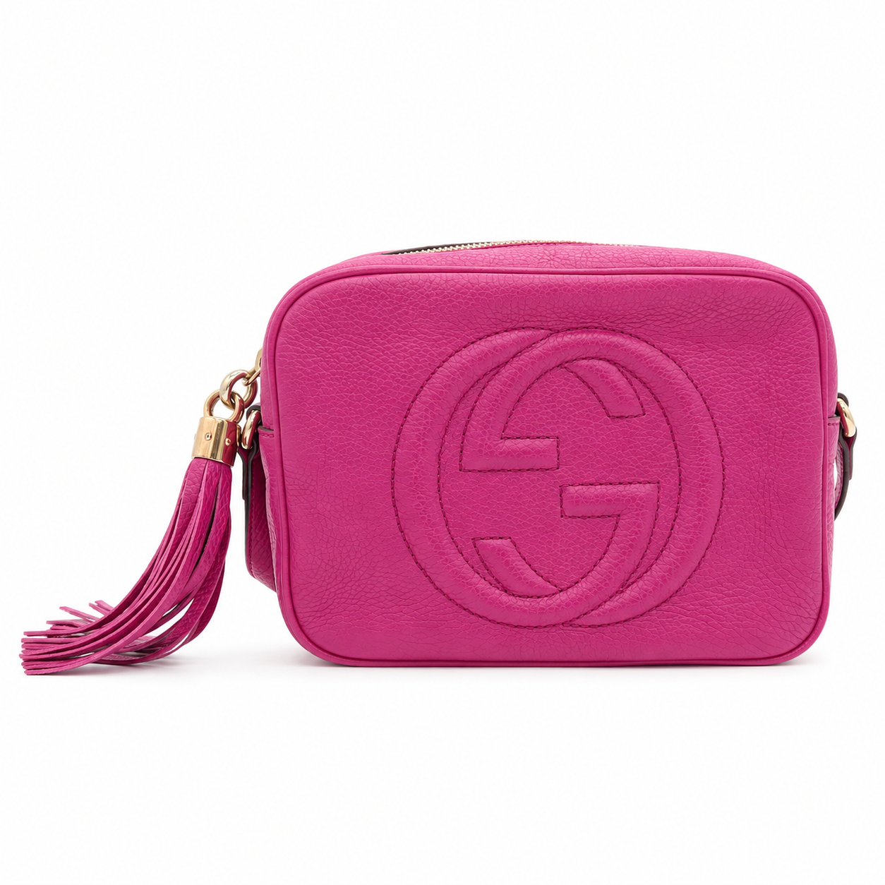 Gucci Soho Disco Pink Leather Crossbody Bag