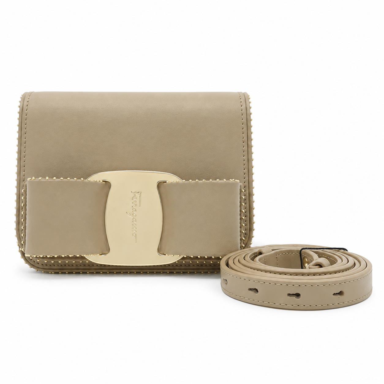 Ferragamo Vara Leather Crossbody Bag