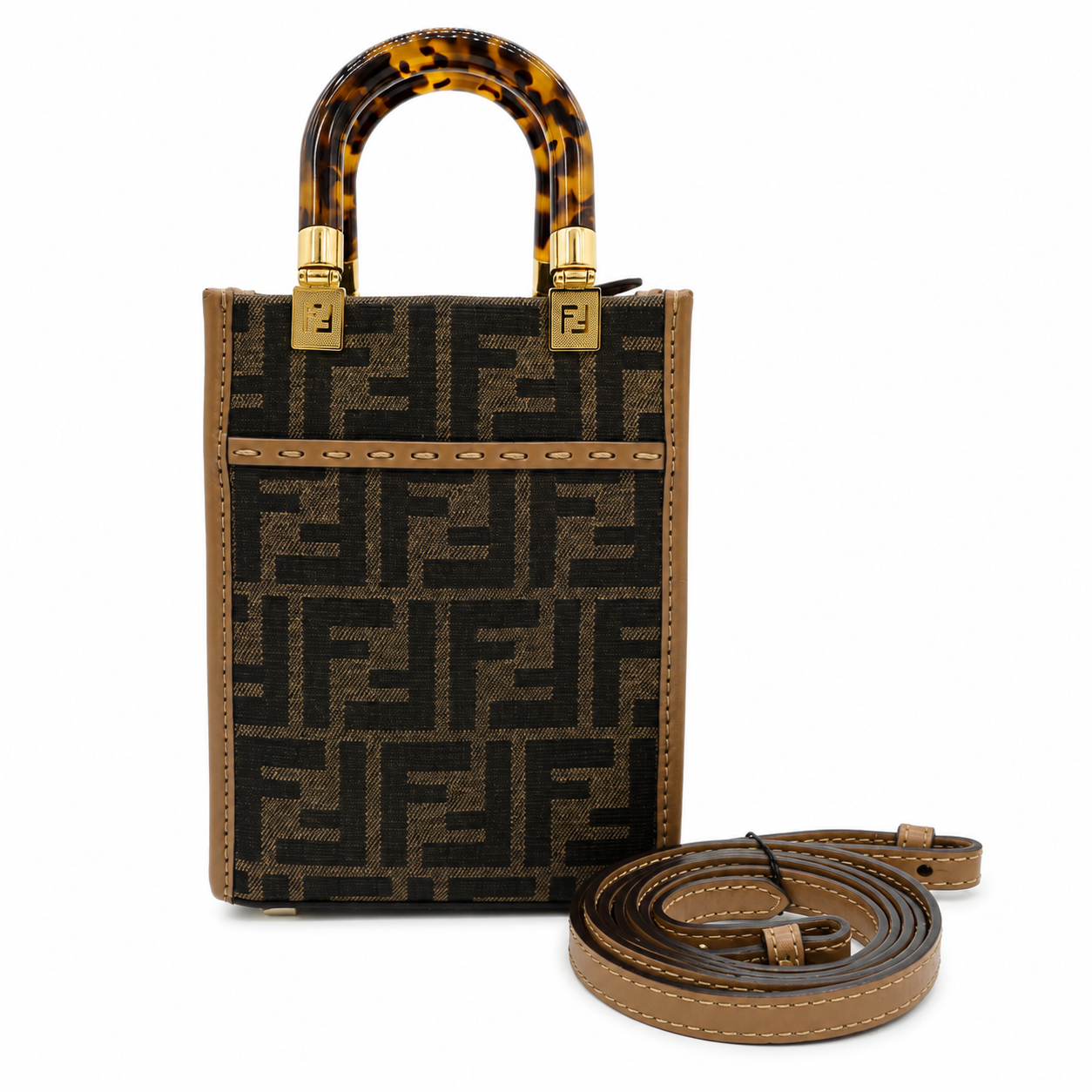 Fendi Mini Sunshine Shopper Tote Bag