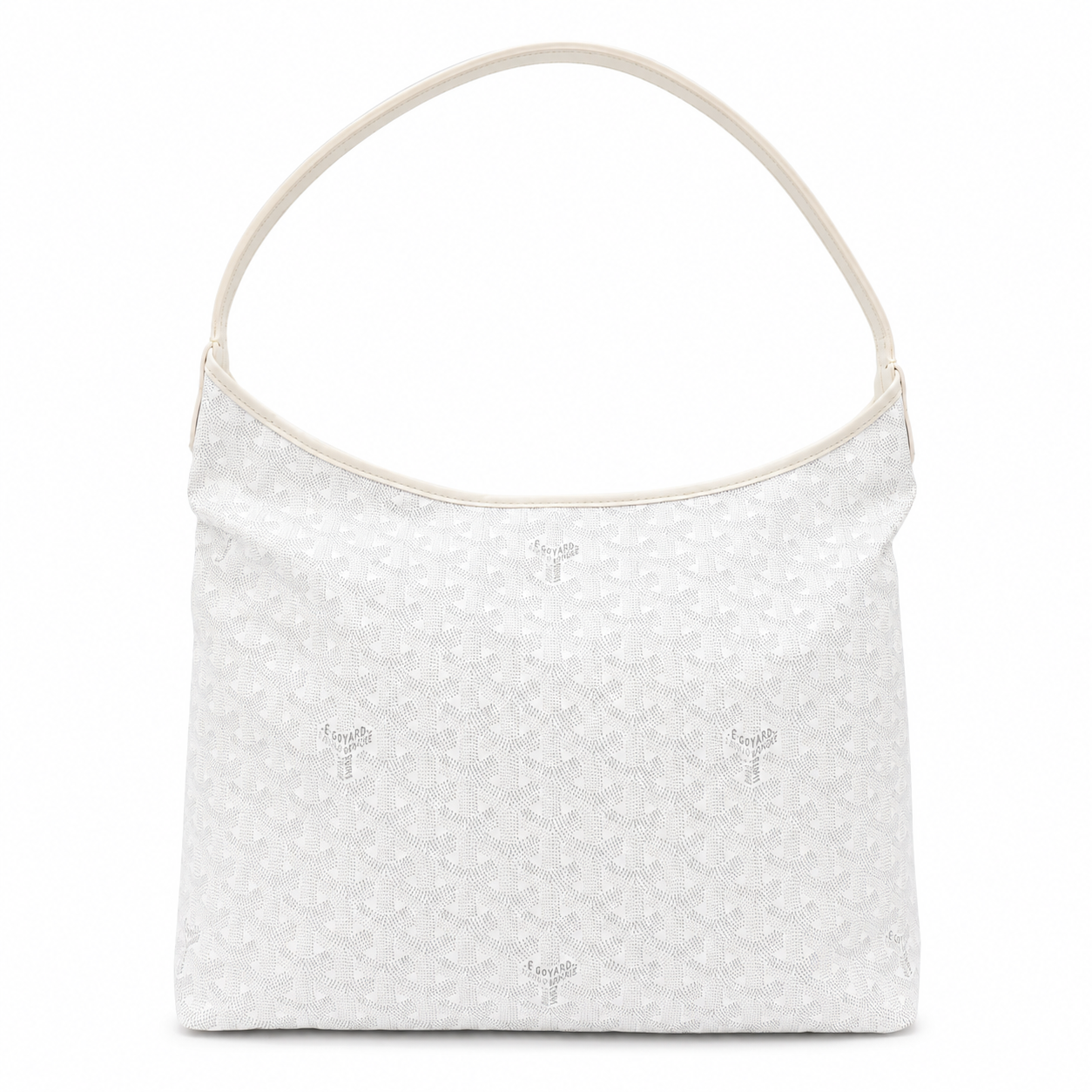 Goyard White Hobo Shoulder Bag with Matching Pouch – Good Pre-Owned Condition