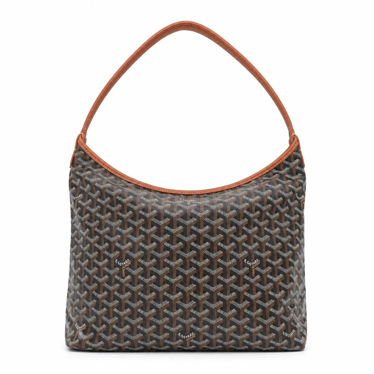 Goyard Black & Brown Hobo Shoulder Bag with Matching Pouch – Good Pre-Owned Condition