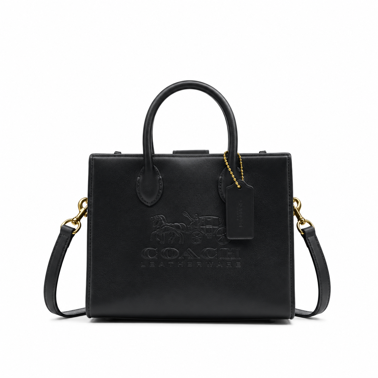 Coach Ace 17 Crossbody Tote - Black