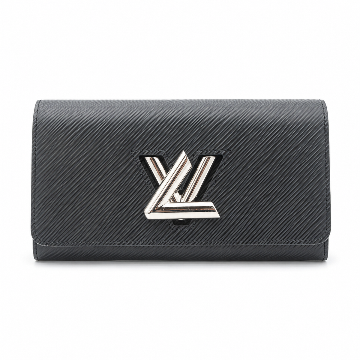 Louis Vuitton Epi Twist XS Wallet Black Leather Silver-Tone Hardware
