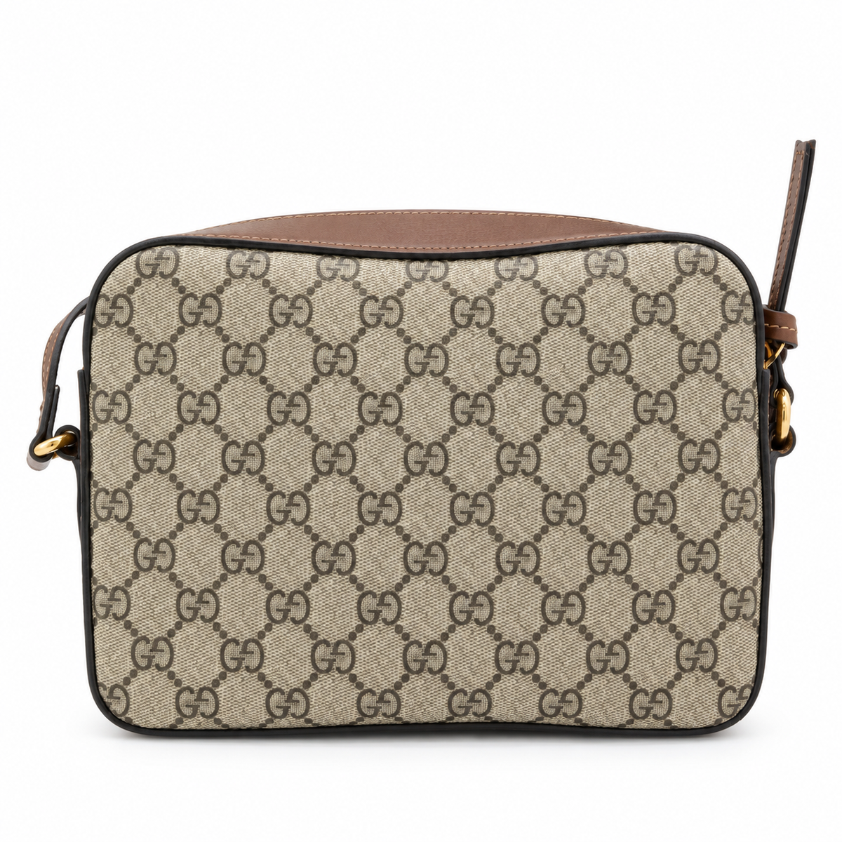 Gucci Horsebit 1955 Small GG Supreme Brown Shoulder Bag
