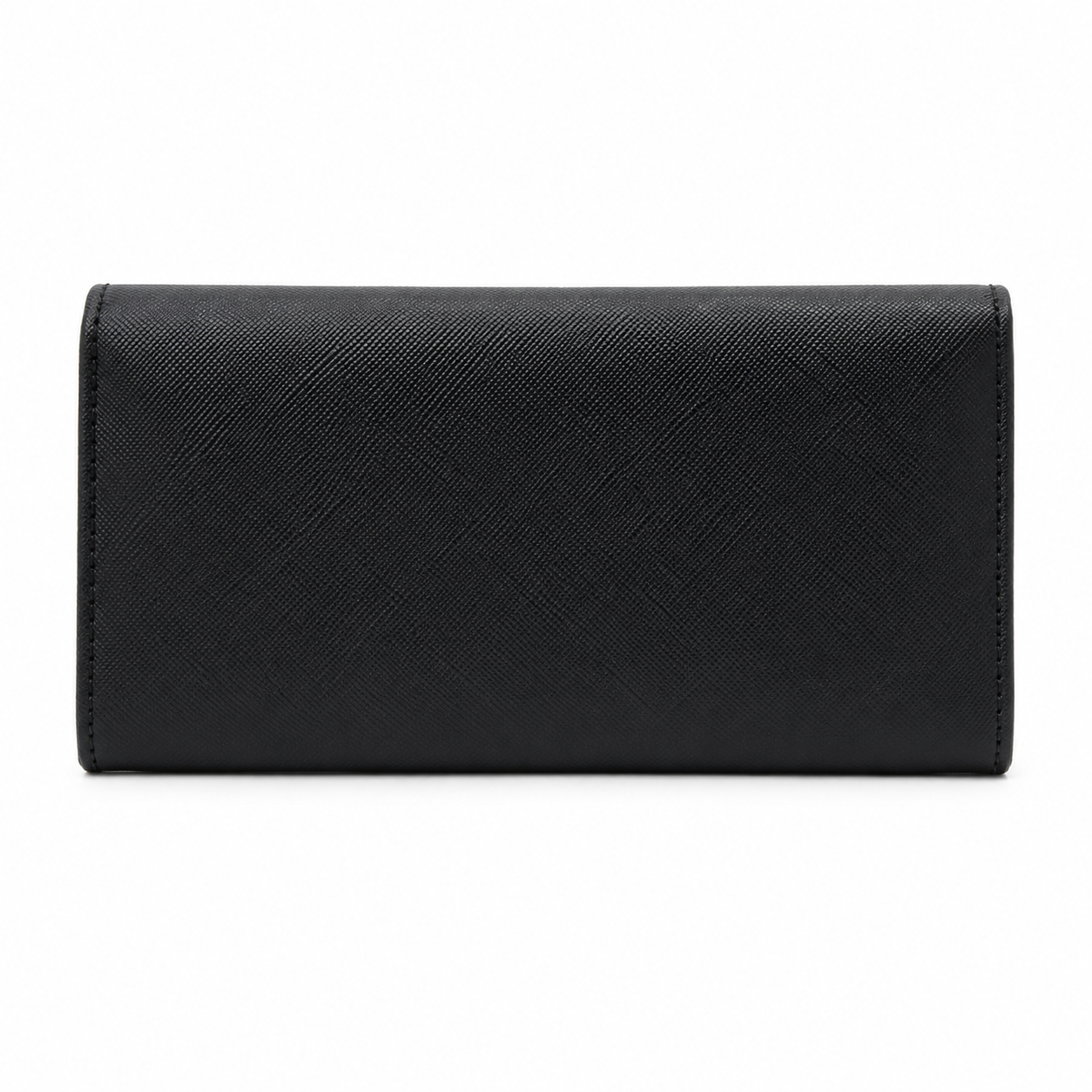 Prada Black Saffiano Leather Continental Wallet