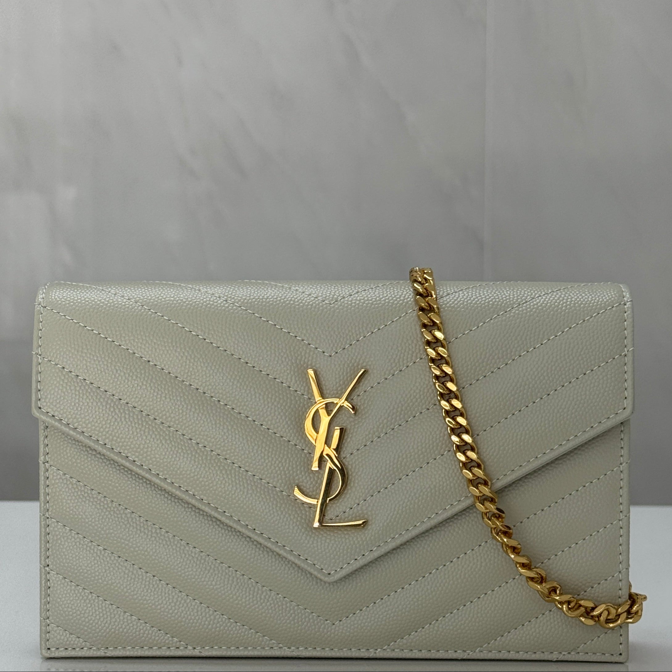 Saint Laurent YSL Cassandre Matelasse Large Flap Wallet