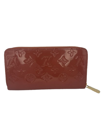 Louis Vuitton Zippy Wallet Monogram Vernis Dog Motif Patent Leather Zip Around