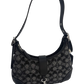 Coach Swinger 20 Crystal Signature Jacquard Shoulder Handbag – Black
