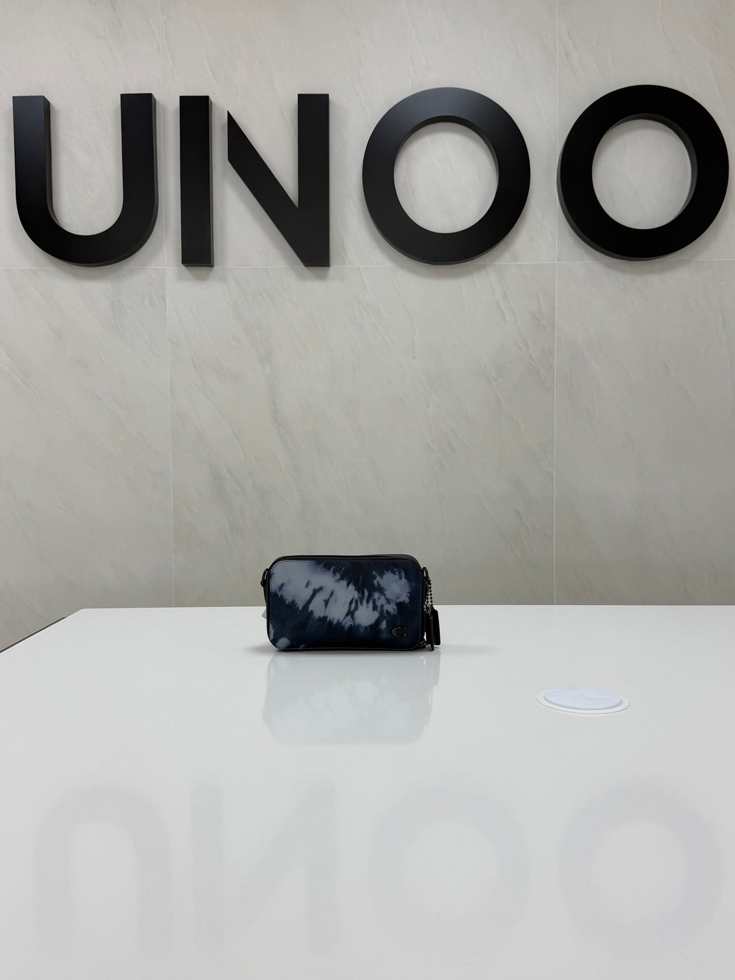 Coach Charter Slim Crossbody Bag with Tie Dye Print- Blue/ Multi