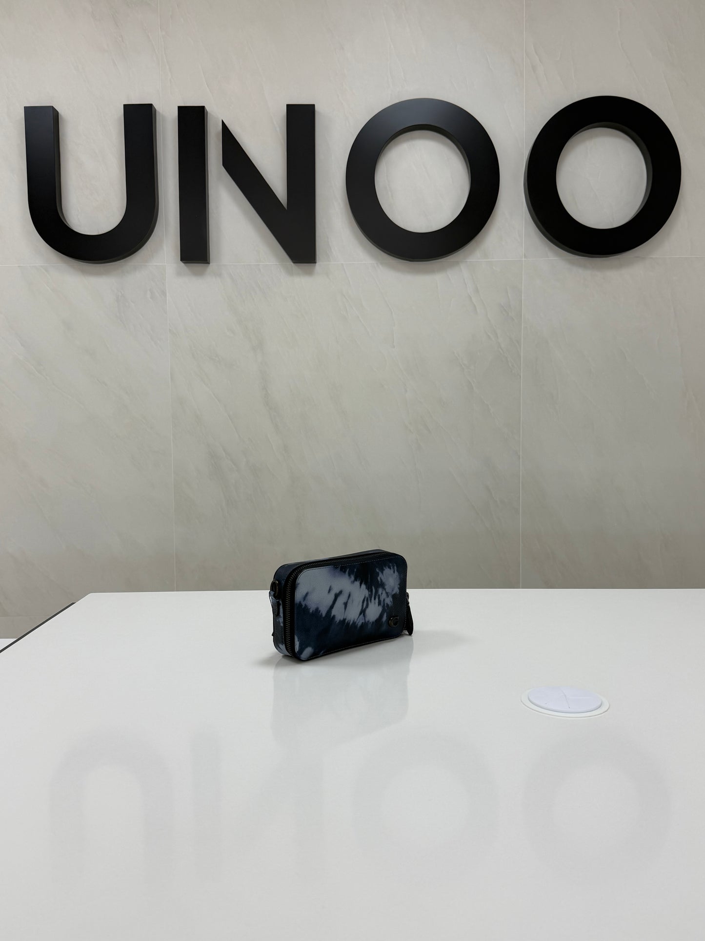 Coach Charter Slim Crossbody Bag with Tie Dye Print- Blue/ Multi