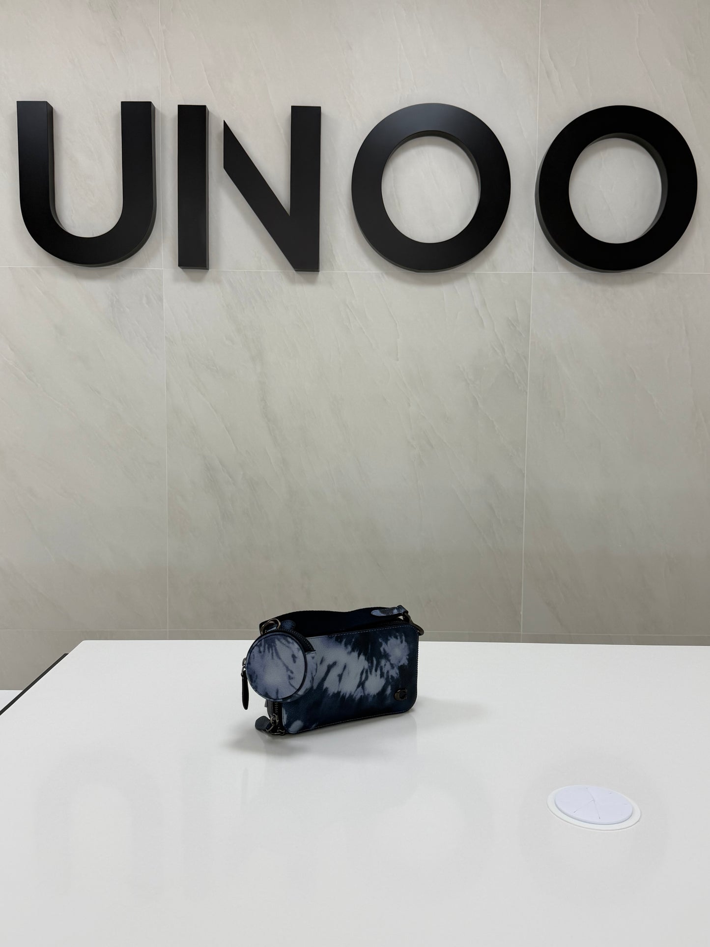 Coach Charter Slim Crossbody Bag with Tie Dye Print- Blue/ Multi