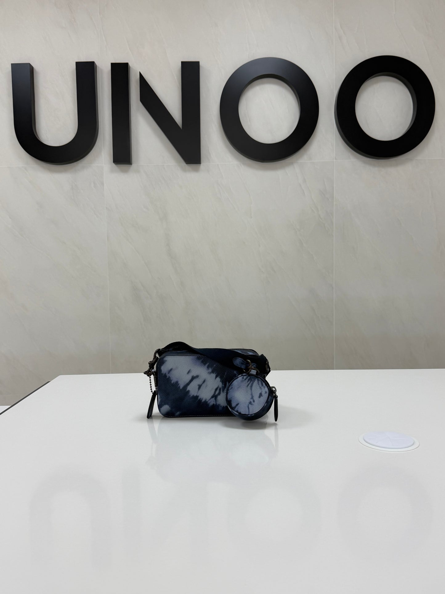 Coach Charter Slim Crossbody Bag with Tie Dye Print- Blue/ Multi