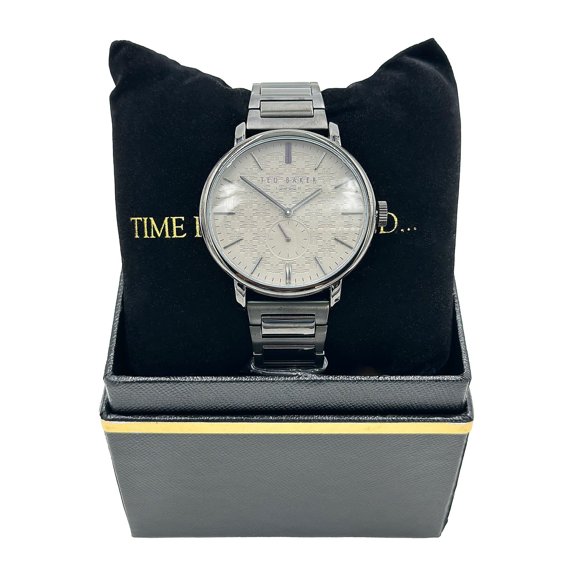 Ted Baker London Men's Stainless Steel Gunmetal Wristwatch - 020571454811