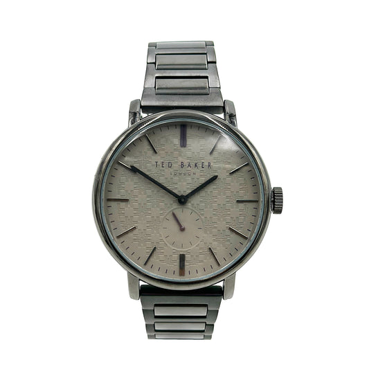 Ted Baker London Men's Stainless Steel Gunmetal Wristwatch - 020571454811