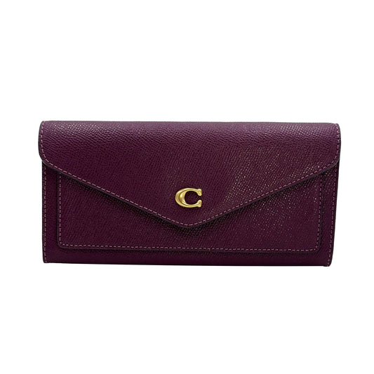 Coach Wyn Soft Leather Wallet in Deep Berry